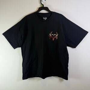 Bone Collector black casual y2k graphic tshirt mens XXL